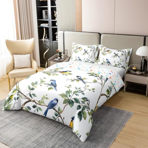 Parure de lit 100% coton 200x200 cm Loussiesd blanc cassé