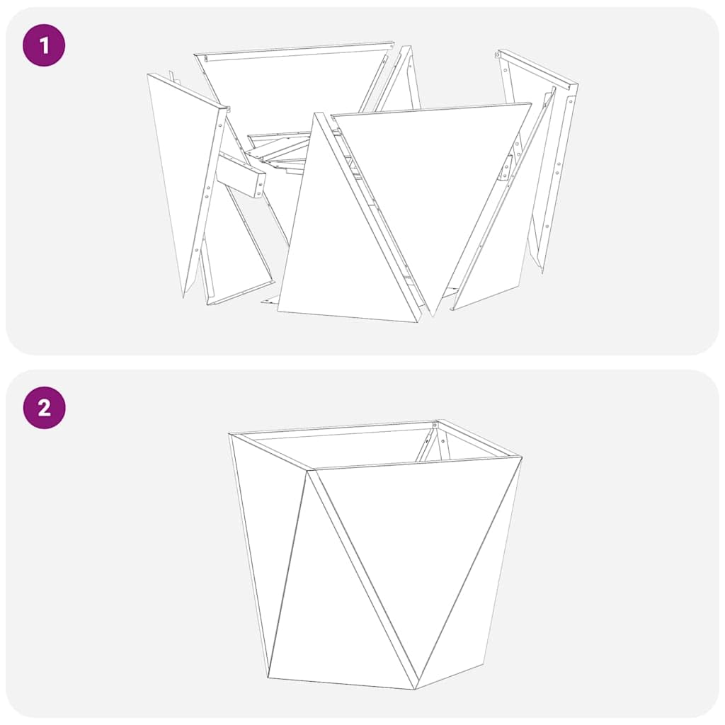 Donica 2 sztuki Srebrny 30 x x 30 cm Stal nierdzewna kwadratowa donica ogrodowa do użytku zewnętrznego odporna na warunki atmosferyczne nowoczesny design na taras balkon patio podest