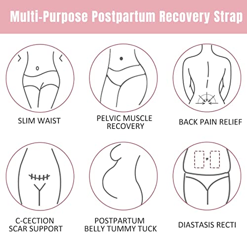 Image of DOLTAS 3-in-1 Post Pregnancy Abdominal Belt for Women - C-Section Abdomen Belt & Belly Wrap for After Delivery Recovery - Adjustable Postpartum Belt, Maternity Belt for Waist, Pelvis & Tummy Support (Free Size) (BEIGE)