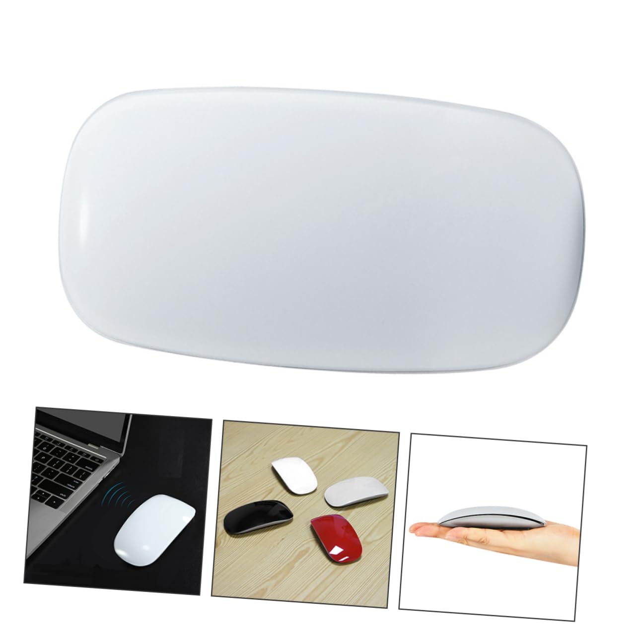 DOITOOL Ratón Inalámbrico Táctil 1200 dpi, ABS Blanco, 3 Unidades