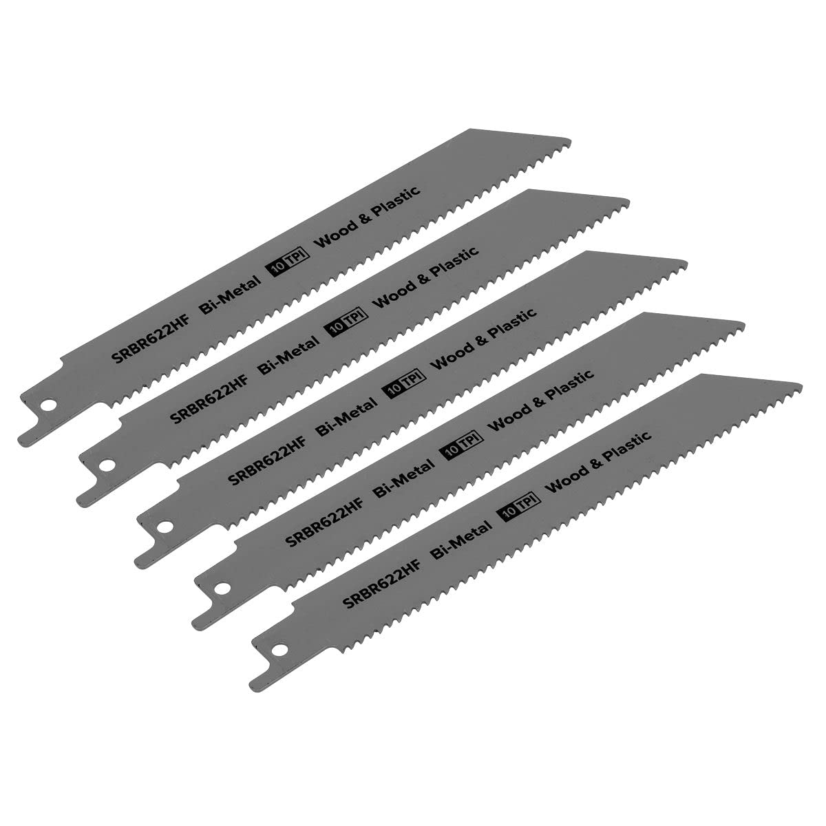 Sealey SRBR622HF Reciprocating Saw Blade Wood & Plastics 150mm 10t...