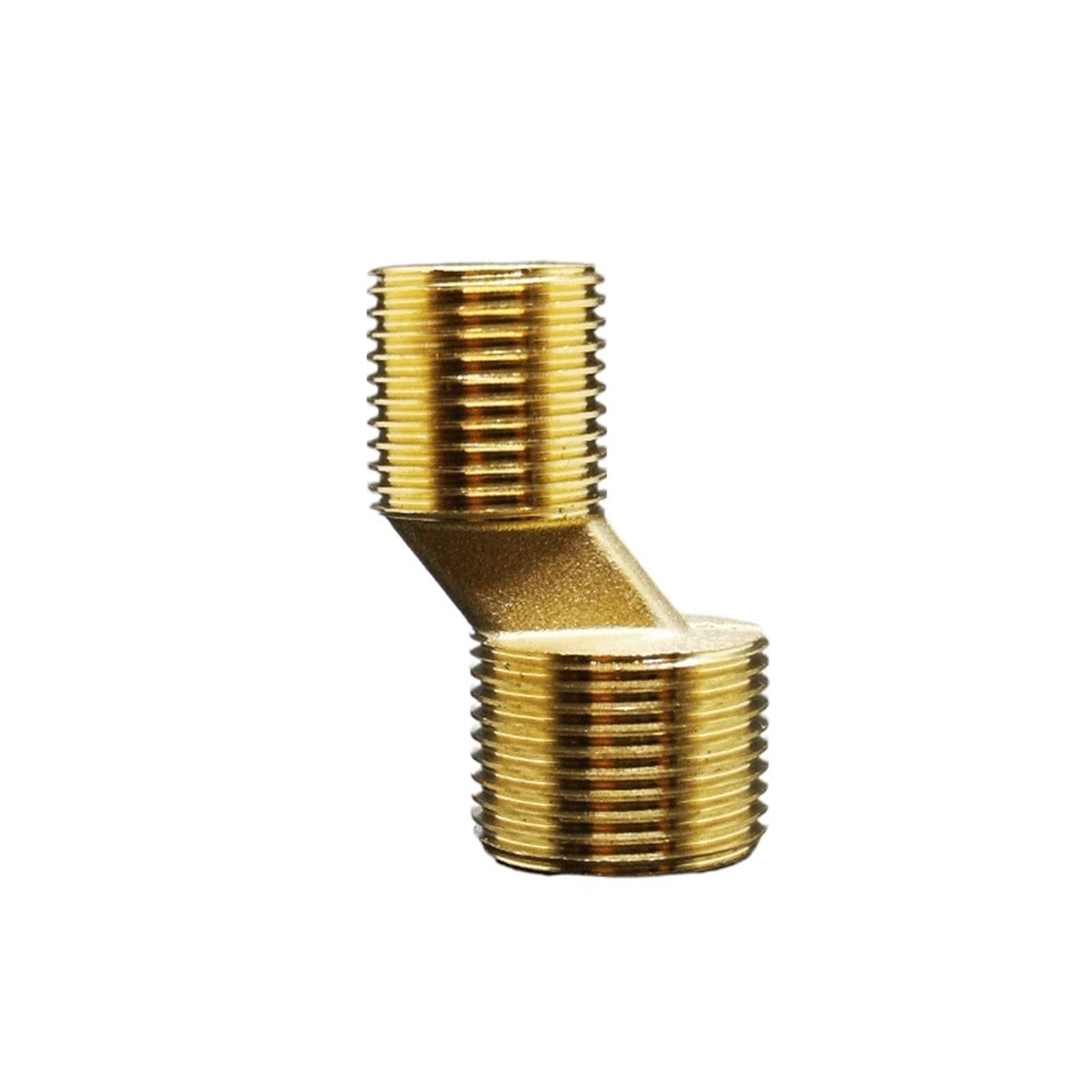 3pc Brass Pipe Hex Nipple Fitting Quick Coupler Adapter BSP Male Thread Reducer(DN15-DN20x66g)