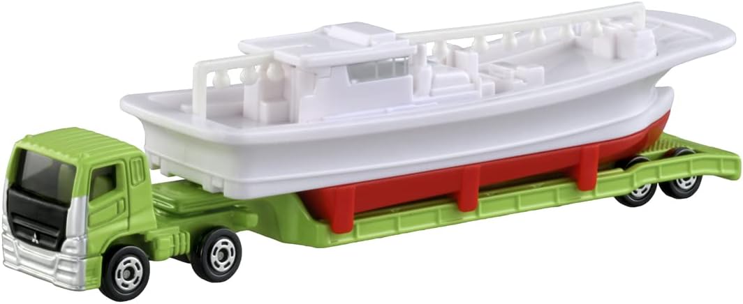 Tomica No.150 Mitsubisi F USO Fishing Boat Transpoter Diecast Scale Model Collectible Car,Multicolor