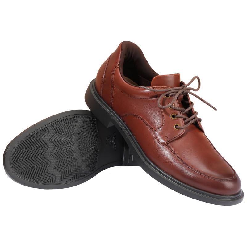 Hands-Free Slip-On Dress Shoes for Men – Premium Leather, Slip-Resistant Sole – Includes Socks & Cleaning Kit