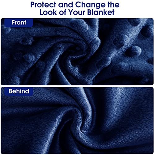 Image of Acdyion Weighted Blanket Duvet Cover for Adults Twin Size (48 inchx72 inch), Heavy Blanket Cover with Soft Minky, Machine Washable