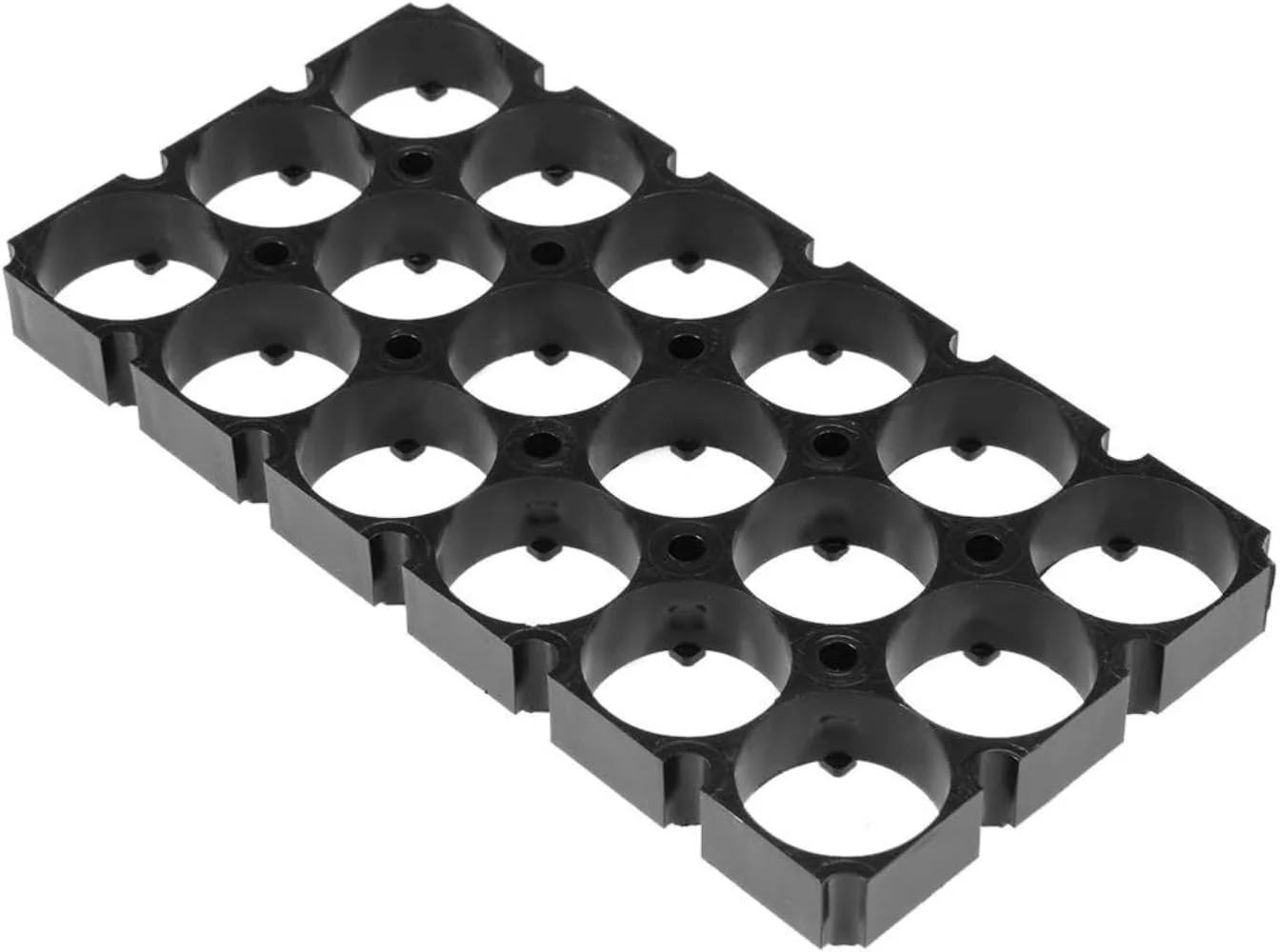 REES52 3 x 6 18650 Lithium Cell Cylindrical Battery Case Holder Batteries Pack Plastic Holder Bracket for DIY Battery Pack of 10