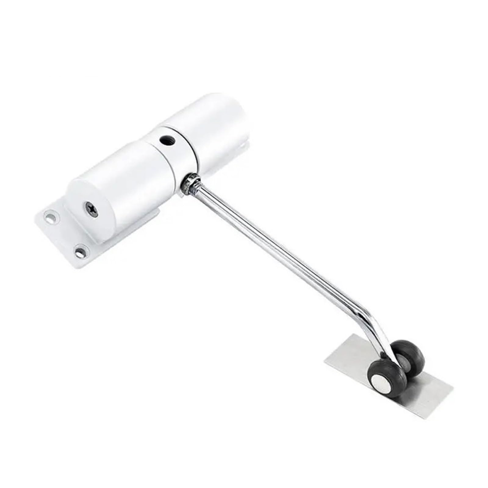 SWENEEN Automatic Door Closer Buffer Door Closing Device Adjustable Kg For 40 Closer Door Force Mute Automatic Door Fire Pulley Easy For Home Commercial Use (White),White