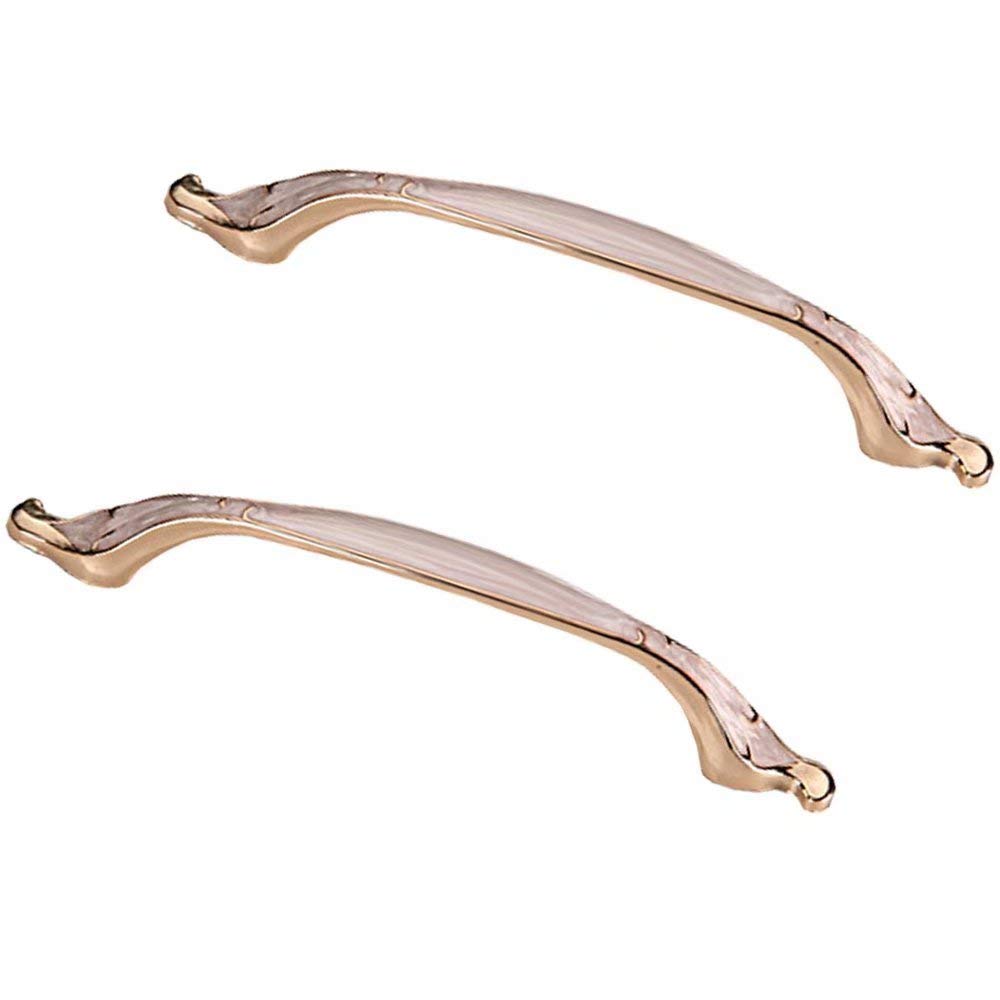 Sajmakuwla Style B Antique Brass Cabinet Drawer Handles 2 Pcs, Kitchen Cupboard Pulls With Hole Distance 96Mm 128Mm(,Hole Distance 128Mm)