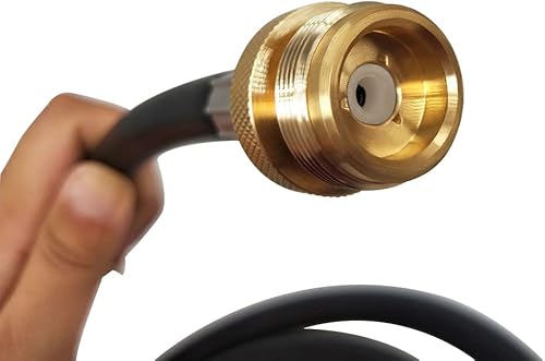Miniatura 4 de Joywayus Manguera adaptadora de propano de 5 pies, 1 libra a 20 libras, repuesto para parrilla Webber Qparrilla de piedra negraestufa de campamento