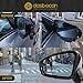 Dasbecan Left Driver Side Mirror Compatible with 2018-2023 Volkswagen Tiguan Gloss Black with Power Heated Glass, Manual Folding, Turn Singal, Blind Spot Replace# VW1320179 (6+2pins)