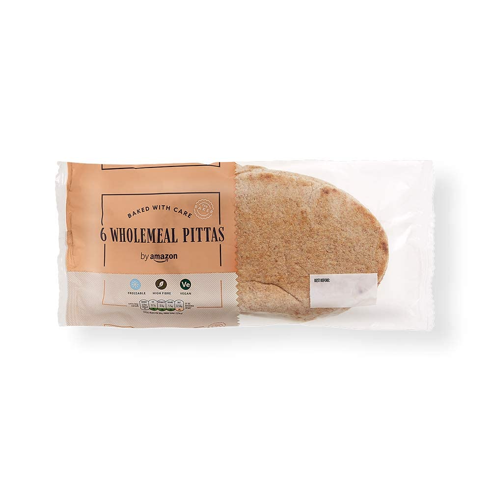 6 Wholemeal Pittas, 360g