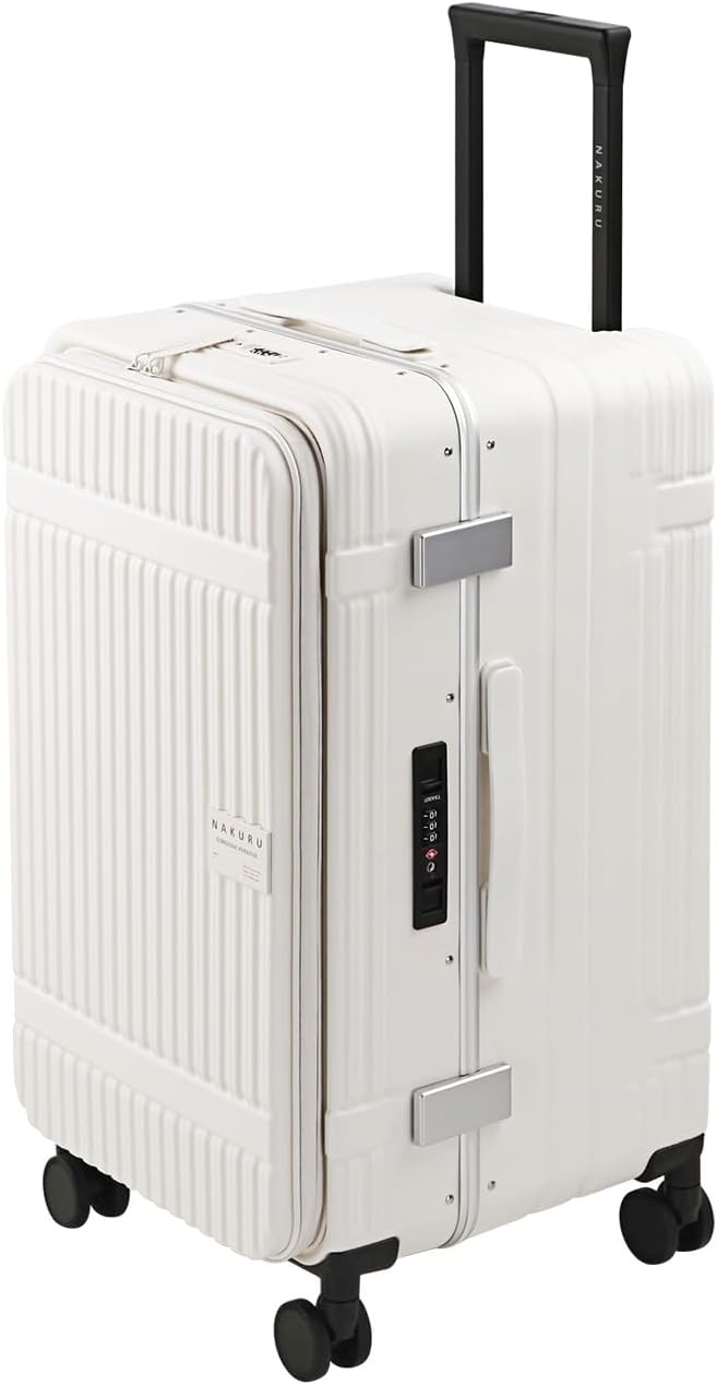 Amazon | [NAKURU] 24インチ フロントオープン 耐久性 スーツケース