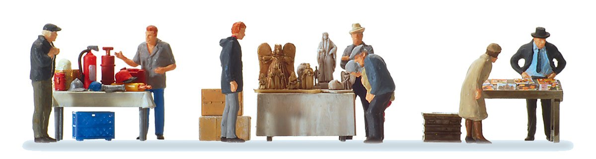 Preiser HO Scale Flea Market