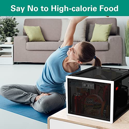 Ibune Large Medicine Lock Box, Lockable Storage Box Container For Medication Storage, Refrigerator Food Safe Locking Box Tablet Phone Locked Box For Kitchen Home School And Office Safety, Black #TOP2