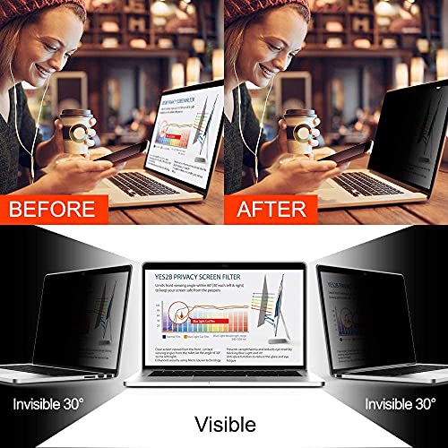 Image of PHOENIX PxIn Privacy Screen Protector for Laptop 11 inch | Privacy Screen Protector 16:09 | Anti Blue Light | Anti Glare