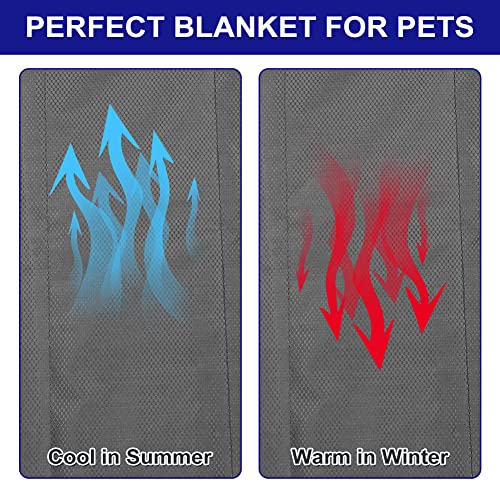 Hundematte Outdoor Wasserdichte - 100x70cm Waschbar Haustier Decke für Unterwegs Camping - mit Tasche und Tierhaarentferner - Hund Katze Mat Wärmende Decke - Hundebett Große Reisedecke - Oxford-Stoff