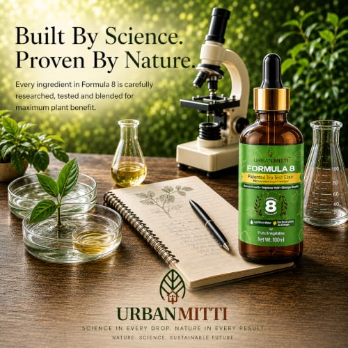 Image of Formula 8 - Micronutrient Liquid 100ml | Zinc + Boron + Molybdenum | India-Patented Tea Extract Concentrate | 100% Water-Soluble | Plant Growth Booster for Fruits & Vegetables