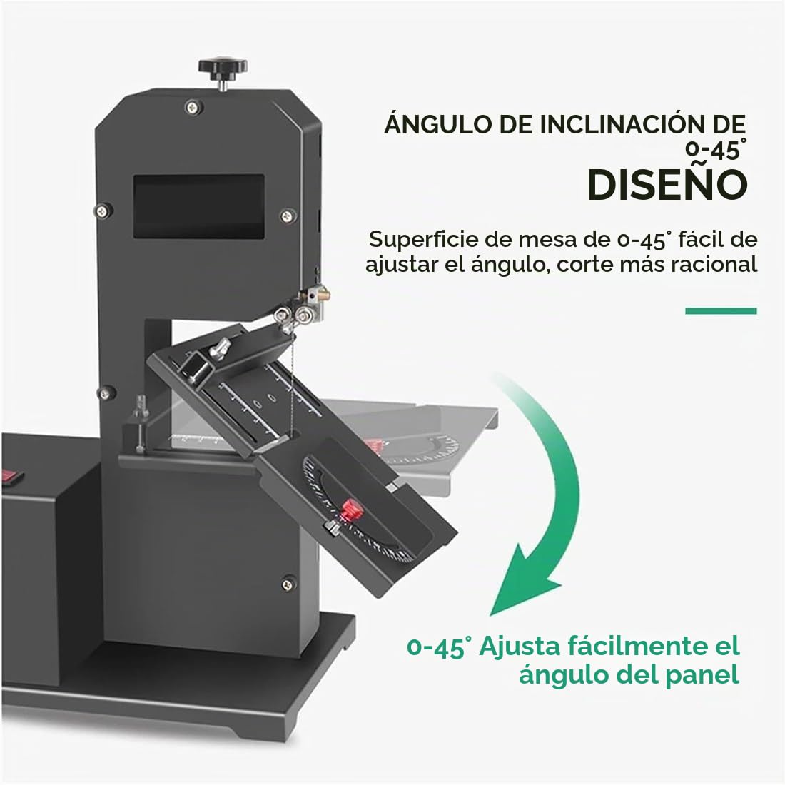 Sierra De Cinta, Sierra De Cinta para Madera, Sierra para Madera, Sierra De Mesa, Incluye 2 Hojas De Sierra | 230 Voltios | 800 W | Altura Libre Máxima: 70 Mm | Anchura Libre Máxima: 90 Mm