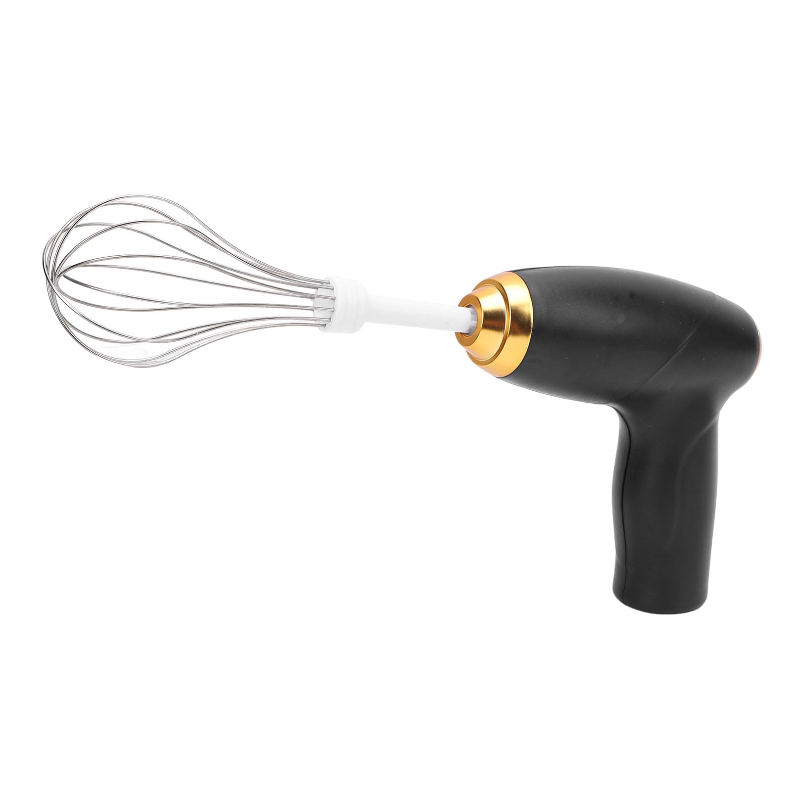 Tragbarer Elektrischer Handmixer – Kabelloser Handmixer, Elektrischer Handmixer, Handgehaltener Elektrischer Schneebesen, Eierschläger Zum Mischen, Backen, Kochen (BLACK)