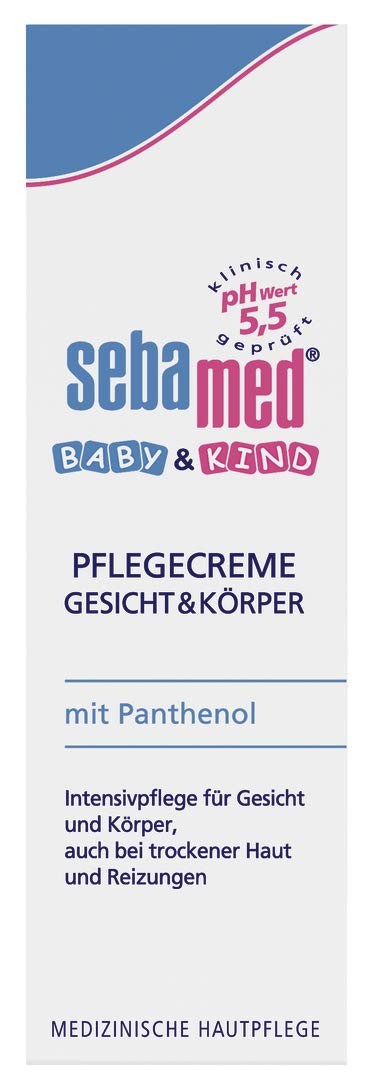 Sebamed Baby & Kind Pflegecreme mit Panthenol – 3er Pack (3 x 75 ml)