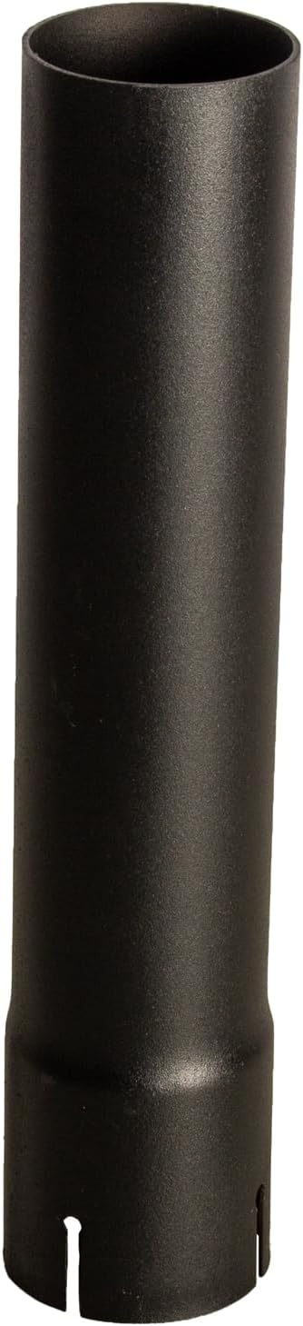 Exhaust Stack Pipe Compatible With Universal - 2-3/8"" x 12"", Straight Black