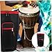 HAMPPLIES Djembe Bag Capacity Oxford Backpack for African Drum Ergonomic Design Comfortable Carry for Musicians and Gig Transport
