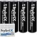 Produktbild kraftmax 4er Pack hybriX pro Black AA - 4X Mignon AA Hybrid Akkus in Box - Die Neue Generation von Hybrid Akku Batterien
