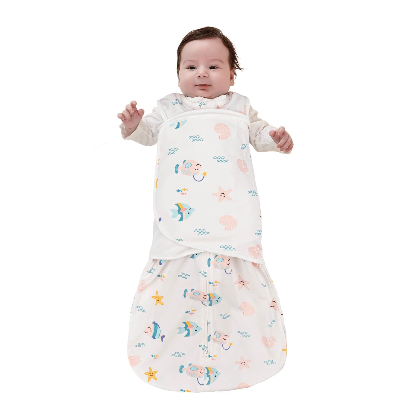 Gigoteuse Bébé 1 Tog Turbulette 0-12 Mois Gigoteuses Chambre Bébé 100% Coton Couverture Emmaillotage Bebe