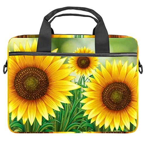 Sacoche ordinateur portable 13 pouces anti-rayures à motifs fleurs de tournesol