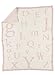 Barefoot Dreams ABC Blanket, Dusty Rose