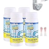 Drain Foam Cleaner, 2026 New Powerful Sink Foam Cleaner, Multi-functional Sink and Drains Cleaner Powder Cleaning,Pipe Clog Remover (4pcs)