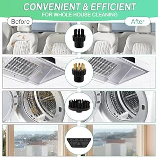 Vicloon Nettoyeur Vapeur 2500W, Nettoyeur Vapeur à Main avec 4 Têtes de Brosse, Réglables sur 6 Niveaux, 1200ML Réservoir d'eau, Nettoyeurs Vapeur Haute Température pour Cuitse, Salle, Car