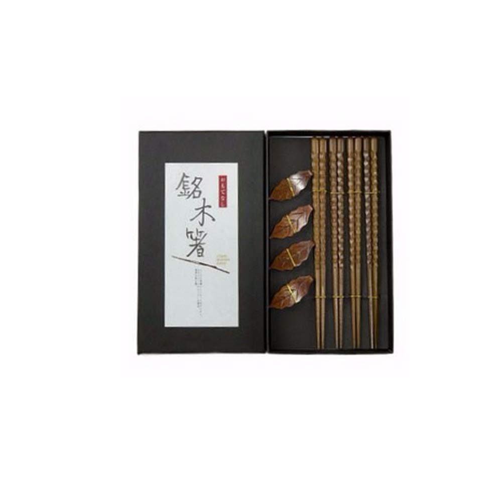 Porte Chopstick, porte en bois simple et chopstick, décoration de la cuisine et de table, boîte brun cadeau (Color : Brown)