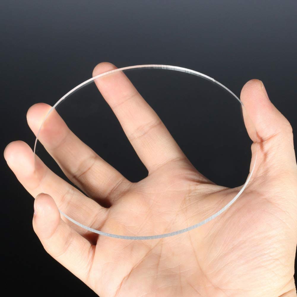 Akrylowa przezroczysta pleksi przezroczysta płyta 2 arkusze(Thickness 6mm x diameter 400mm)