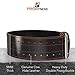 ProFitness Dark Leather Workout Belt (4 Inches Wide) – Proper Weightlifting Form – Lower Back and Lumbar Support for Cross Training Exercises, Powerlifting Workouts, Deadlifts (Black/Red, X-Large)