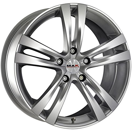 Peso 11,56 kg MAK Zenith. Hyper Silver 7 x 17 ET50 5 x 108 foro mozzo 72 cerchi in lega