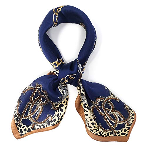 Neckerchief for Women - 100% Mulberry Silk Neck Scarf - Size: 21 x 21 Inches