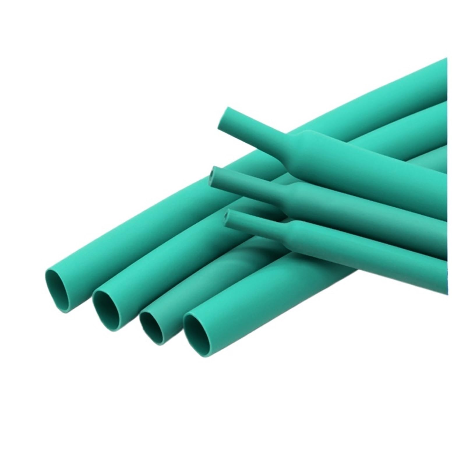 Gaine thermorétractable 3:1 verte avec colle - Double paroi - 1,6 à 39 mm de diamètre - Isolée - Polyoléfine - 1,6 mm - 2 m