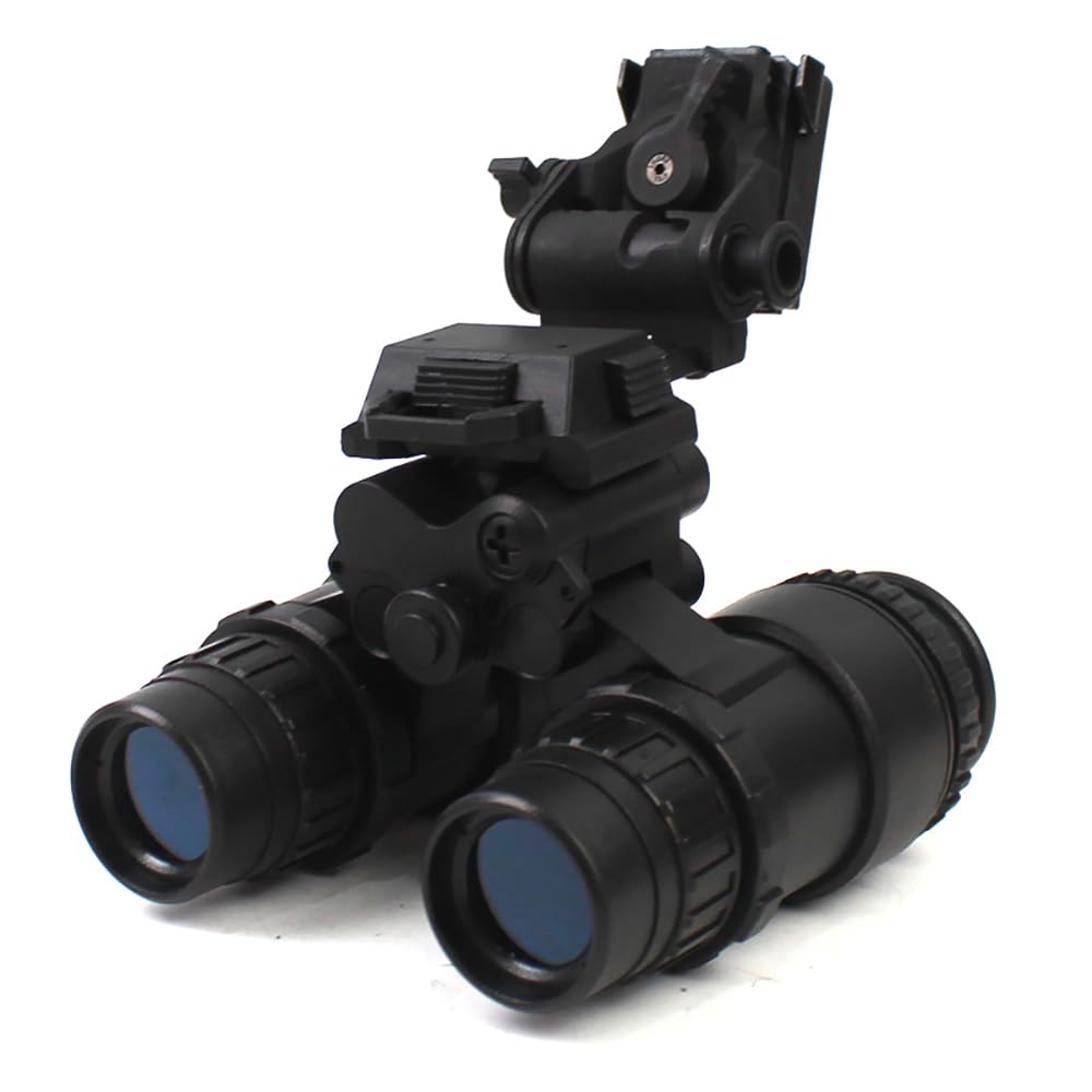Tactical Airsoft Hunting PVS15 Dummy Night Vision Goggles Model with Mount, No Function Binocular Night Vision for Tactical Helmet NVG Mount, CS Game, Cosplay Prop