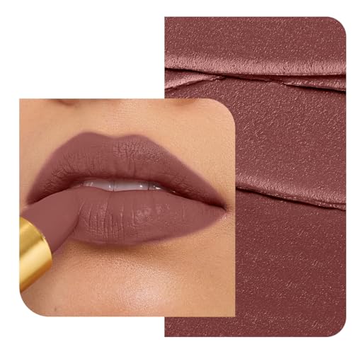 Image of LoveChild Masaba 90s Drip Caramel (Pink Nude) Luxe-Matte Lipstick with Intense One-Swipe Color Payoff in High-Pigment HD Creme Matte Formula, 4gm