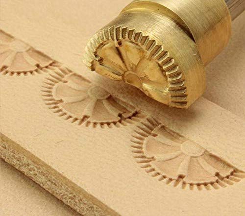 DandS ltd Leather Stamp Tool, Sunburst, Professional Steel Craft Tool for Leatherworking, Embossing, Carving & Stamping Leather Projects, Belts, Wallets & DIY Projects, Compatible with Mallet, #178