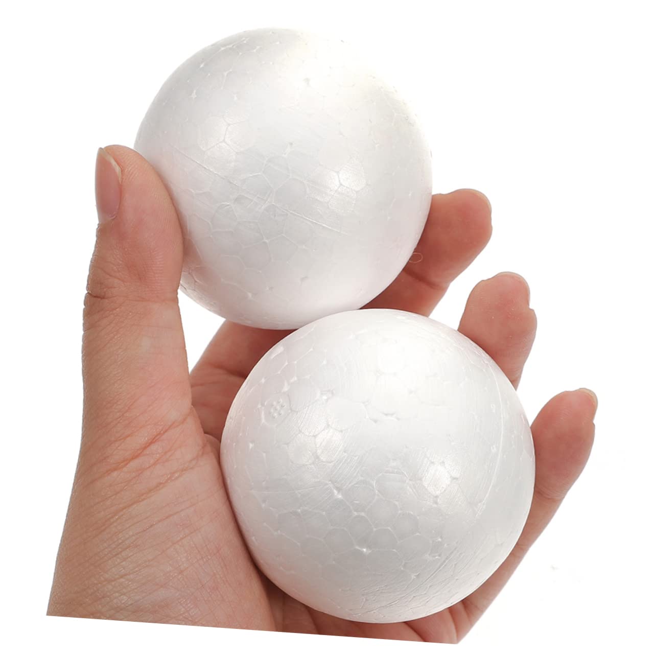 Lurrose 125pezzi Palline di Polistirolo Bianche per Fai da Te per Decorazioni Festive e Lavoretti Creativi per Progetti Artigianali e Ornamenti Personalizzati
