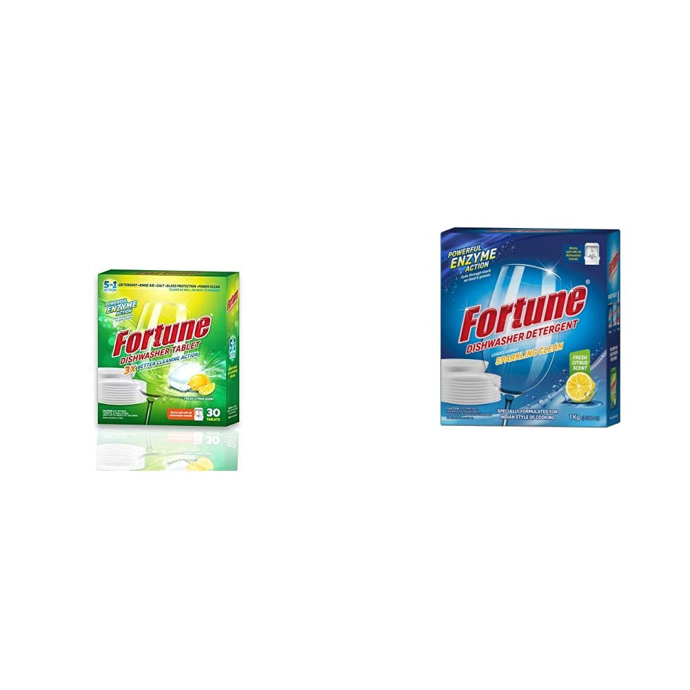 Fortune 5 in 1 Action Dishwasher Fresh Scent Tablets 90 Count (Pack