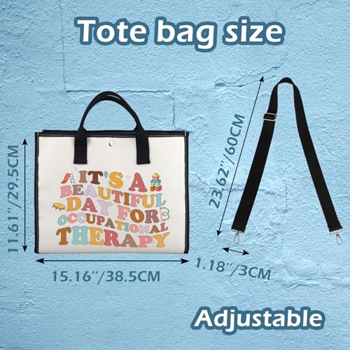 XYANFA Occupational Therapy Tote Bag Occupational Therapist Gift Mental Health Gift OT COTA Tote Bag2