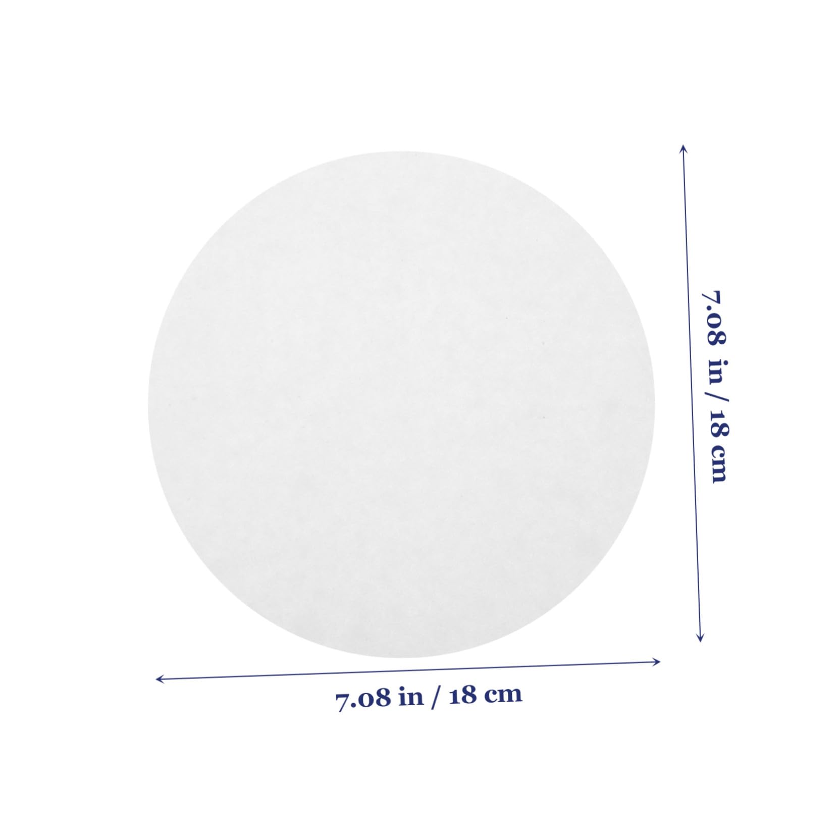 Carta Filtro Qualitativa 18cm a Flusso Medio, 100 Pezzi | Dischi , per Chimica e Prove di Laboratorio, Ritenzione Particelle e Separazione dei Precipitati