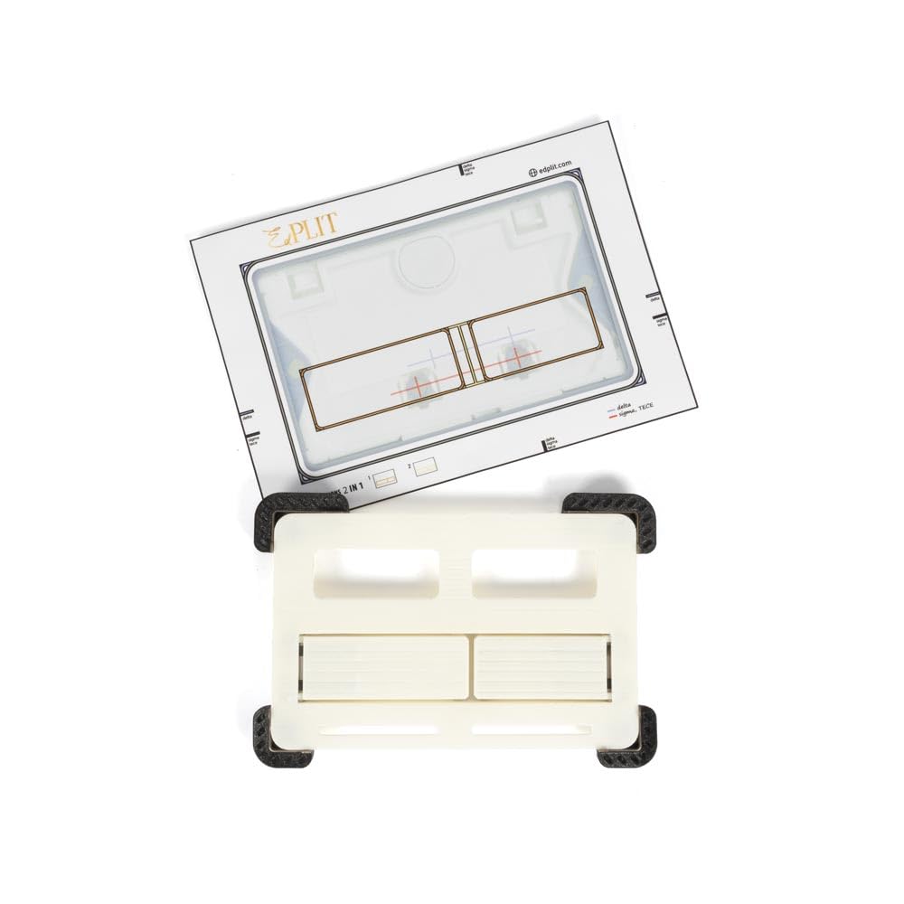 Karl Dahm Edplit Set complet – Plaque de déclenchement de WC invisible et carrelable avec fixation magnétique – Compatible avec Geberit Sigma, Tece & plus – Installation affleurée pour un design de