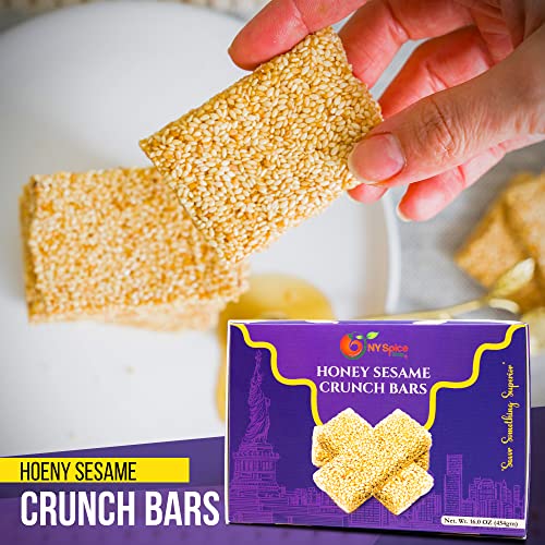 Ny Spice Shop Sesame Honey Bars - 1 Pound Honey Candy - Sesame Crunch - Sesame Candy - Sesame Candy Honey - Sesame Bar - Honey Sesame Snacks - Honey Bars - Sesame Seed Honey Candy - Seed Crunch #TOP4