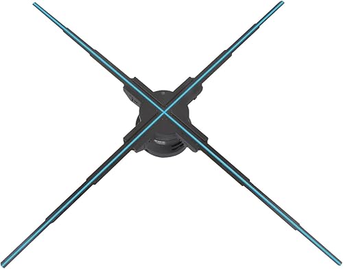 GIWOX Pantalla de ventilador de holograma 3D de 315 pulgadas transmisión en vivo en tiempo real de 1080P 928 cuentas de luz LED de ojo desnudo