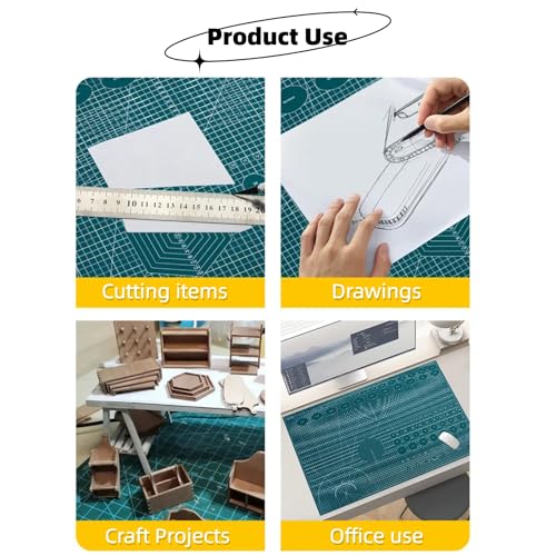Tapete de corte A5 autorreparable de doble cara que protege tus cuchillas de patchwork 6