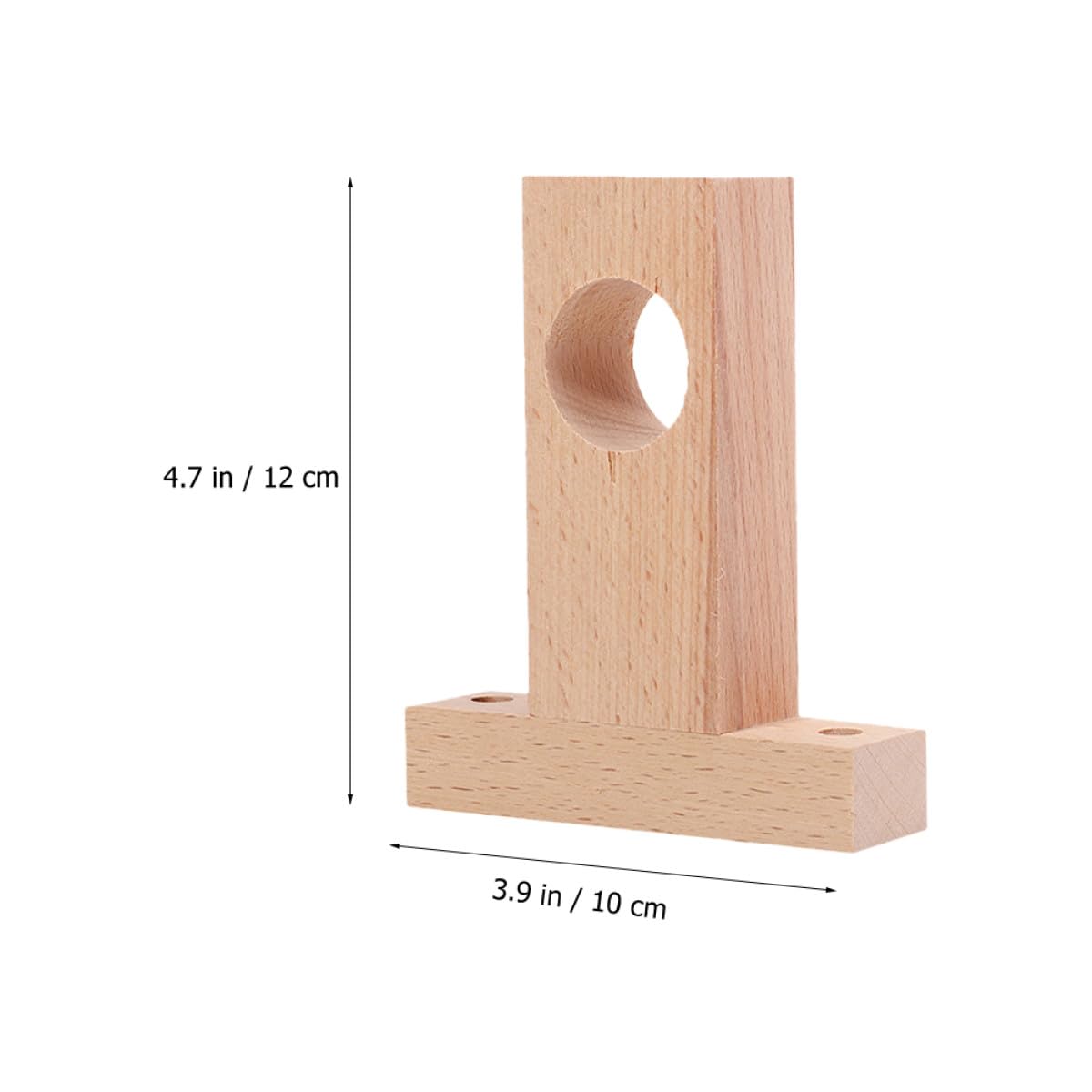 BESTYASH Supporti 4 Pezzi Bastoni Legno per per Tende Beige